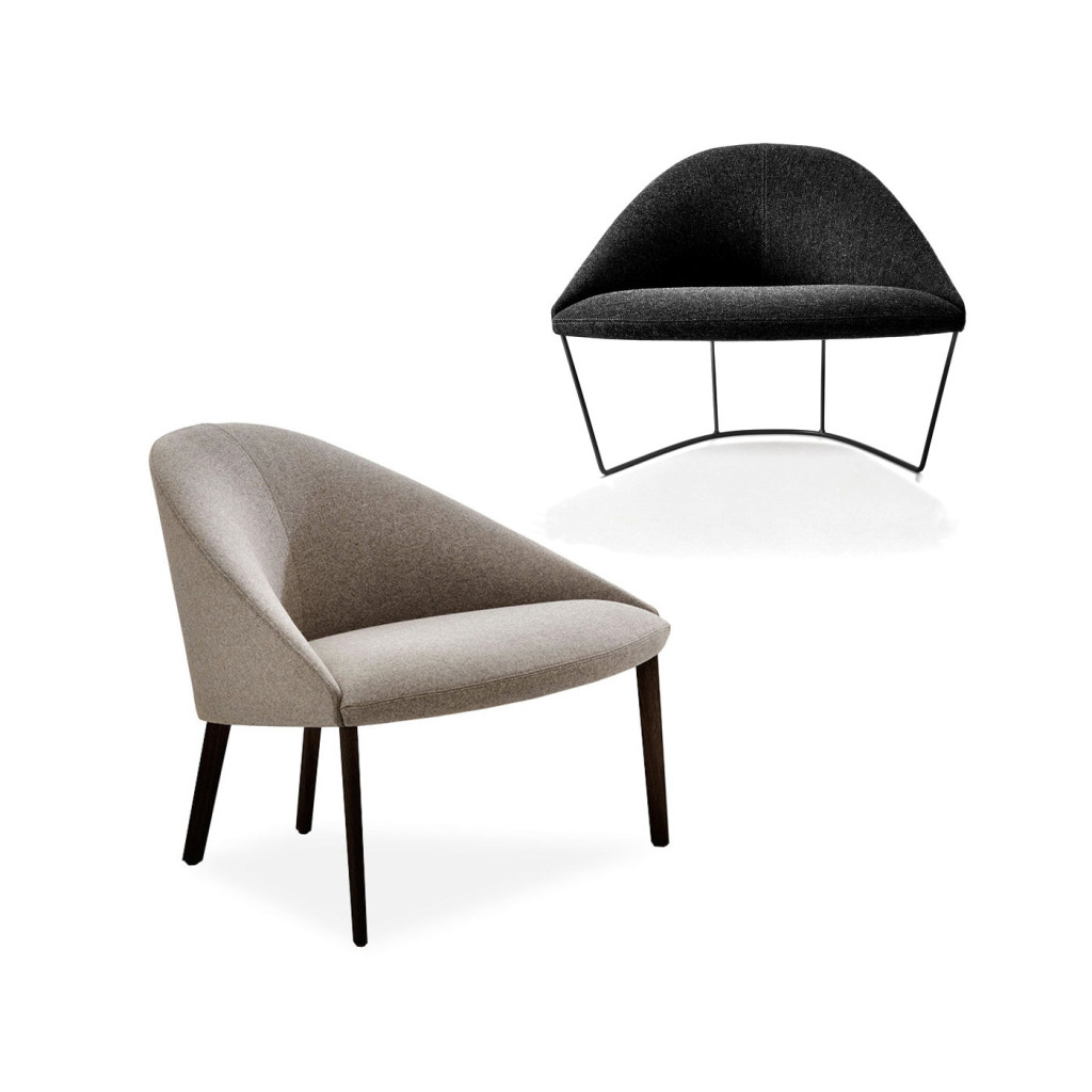 ARPER Colina poltroncina gambe legno gambe aslitta