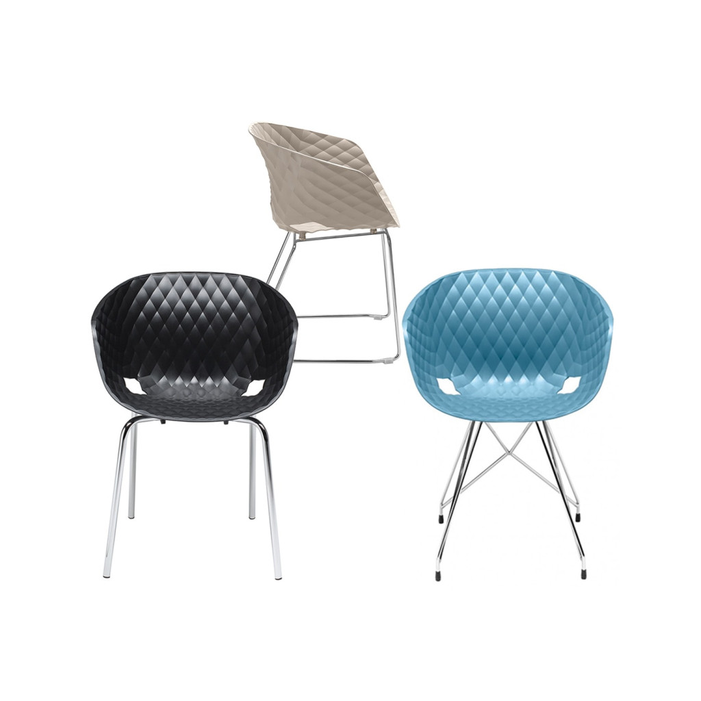 ET AL UNIKA poltroncina gambe acciaio