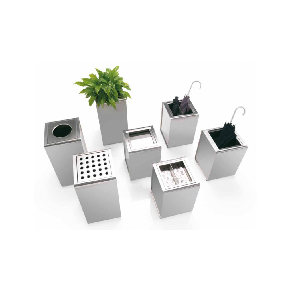 Caimi Prisma posacenere e cestino