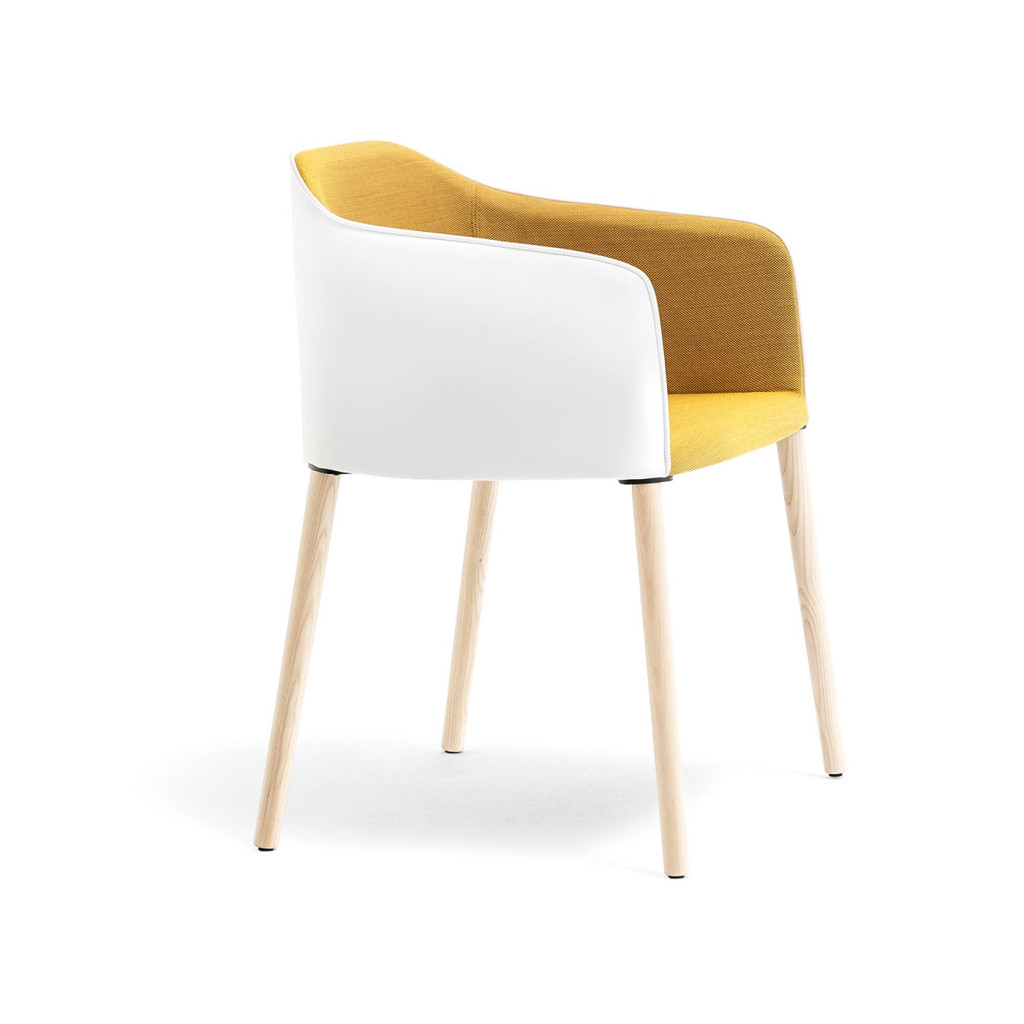 PEDRALI Laja 884 wood poltroncina gambe legno