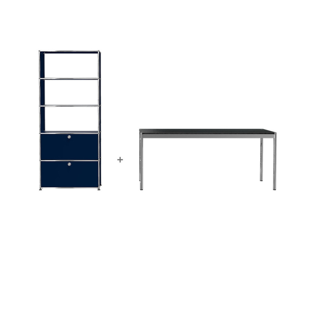 USM HomeOffice 04 Haller tavolo contenitore libreria con ante