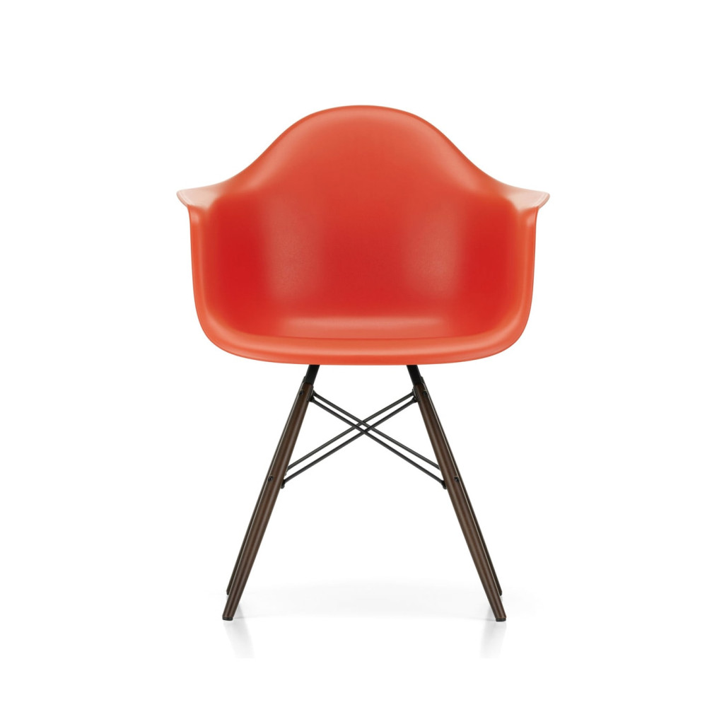Vitra Eames Plastic DAW sedia con gambe in legno - vendita online