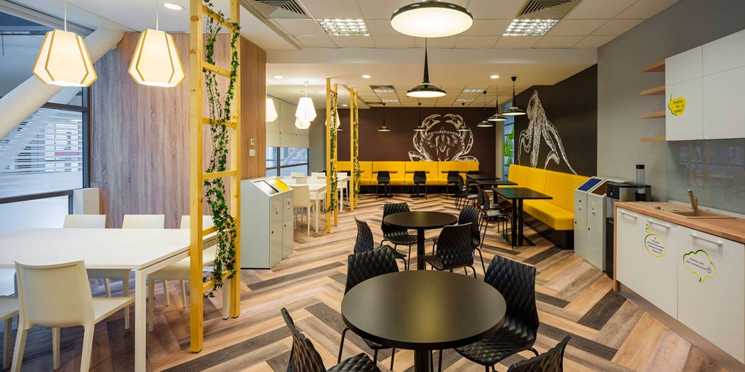 Arredo area break ufficio